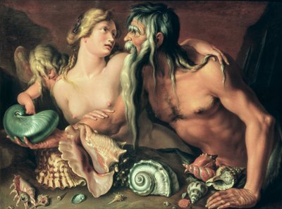 Neptunus en Amphitrite door Jacques II de Gheyn
